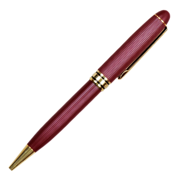 Saxon-III Luxury Ballpoint Pen with Gold Accents - Saxon-III Luxury Ballpoint Pen with Gold Accents - Image 1 of 3