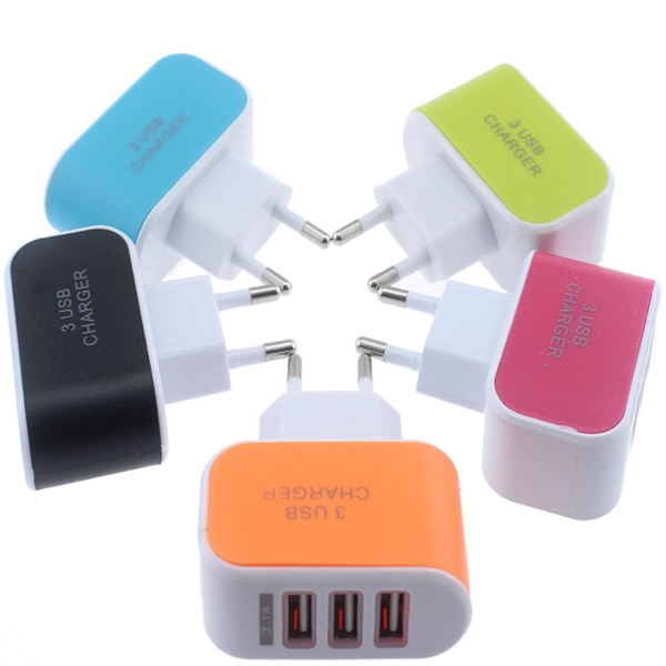 3-Port USB Charger Travel Wall Plug - 3-Port USB Charger Travel Wall Plug - Image 6 of 6