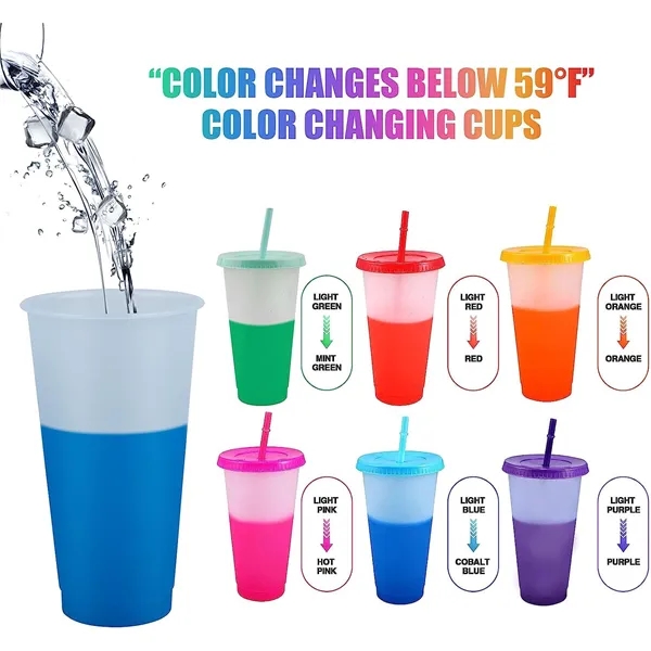 24oz Reusable Color Changing Plastic cup - 24oz Reusable Color Changing Plastic cup - Image 3 of 3