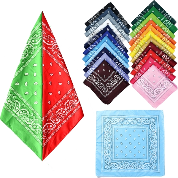 MOQ50 Classical Polyester Square Bandana - MOQ50 Classical Polyester Square Bandana - Image 0 of 1