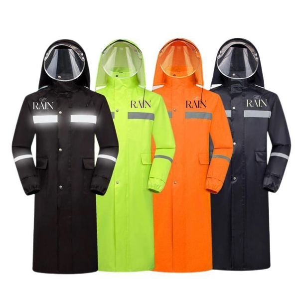 Waterproof Safety Long Raincoat - Waterproof Safety Long Raincoat - Image 0 of 3