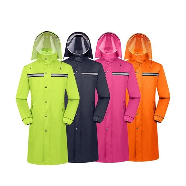 Waterproof Safety Long Raincoat - Waterproof Safety Long Raincoat - Image 1 of 3