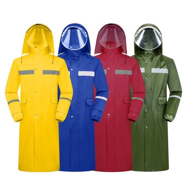 Waterproof Safety Long Raincoat - Waterproof Safety Long Raincoat - Image 2 of 3