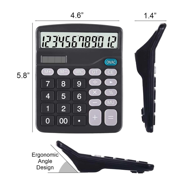 Dual Power 12 Digit Calculator - Dual Power 12 Digit Calculator - Image 3 of 3