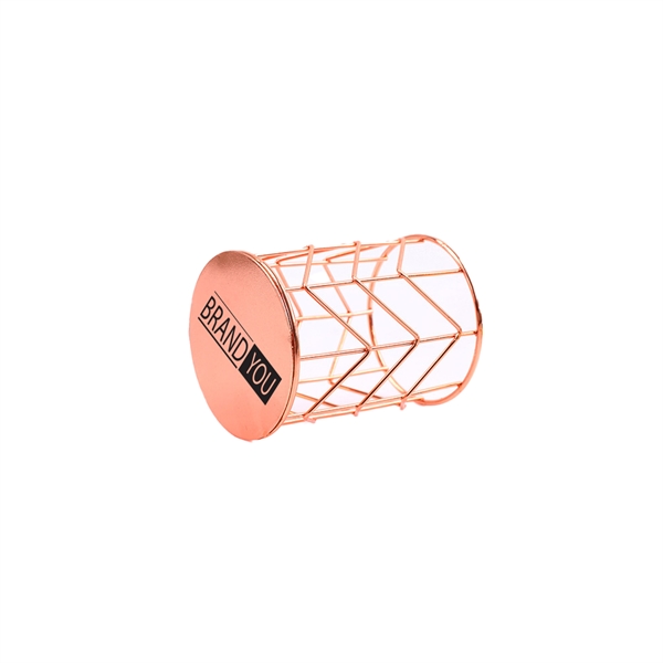 Round Wire Metal Pen Cup - Round Wire Metal Pen Cup - Image 0 of 1