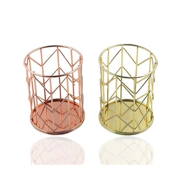 Round Wire Metal Pen Cup - Round Wire Metal Pen Cup - Image 1 of 1