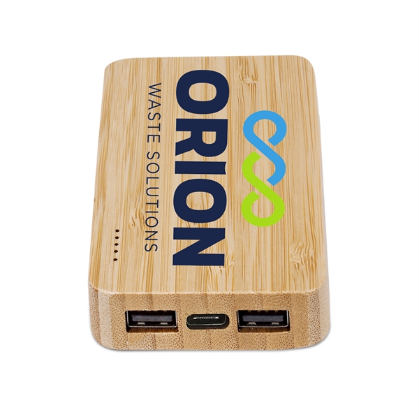 Eden Green Bamboo Wireless Power Bank 5000 - Eden Green Bamboo Wireless Power Bank 5000 - Image 2 of 12