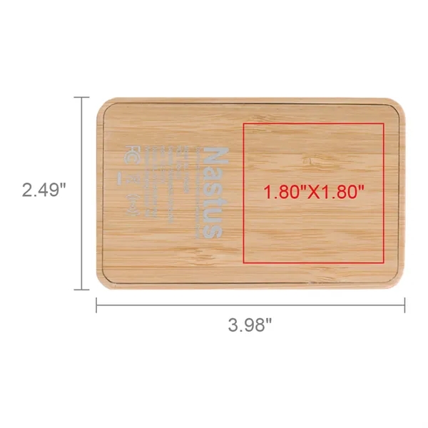 Eden Green Bamboo Wireless Power Bank 5000 - Eden Green Bamboo Wireless Power Bank 5000 - Image 10 of 12