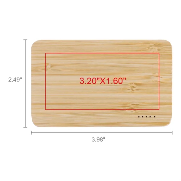 Eden Green Bamboo Wireless Power Bank 5000 - Eden Green Bamboo Wireless Power Bank 5000 - Image 11 of 12