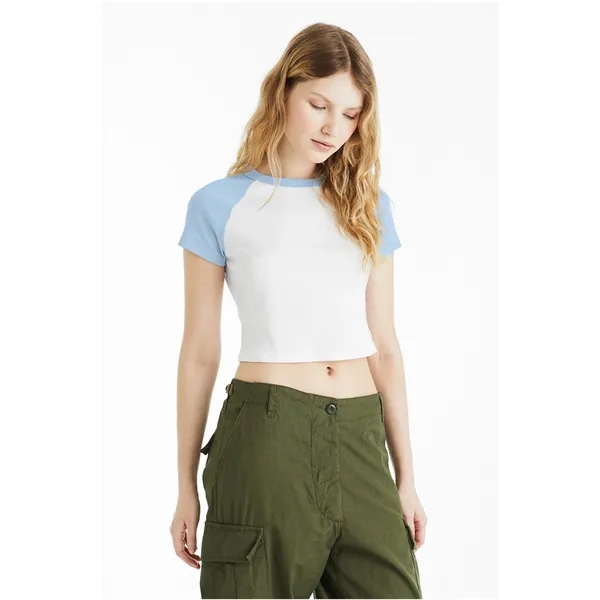 Bella + Canvas Ladies' Micro Ribbed Raglan Baby T-Shirt - Bella + Canvas Ladies' Micro Ribbed Raglan Baby T-Shirt - Image 1 of 58
