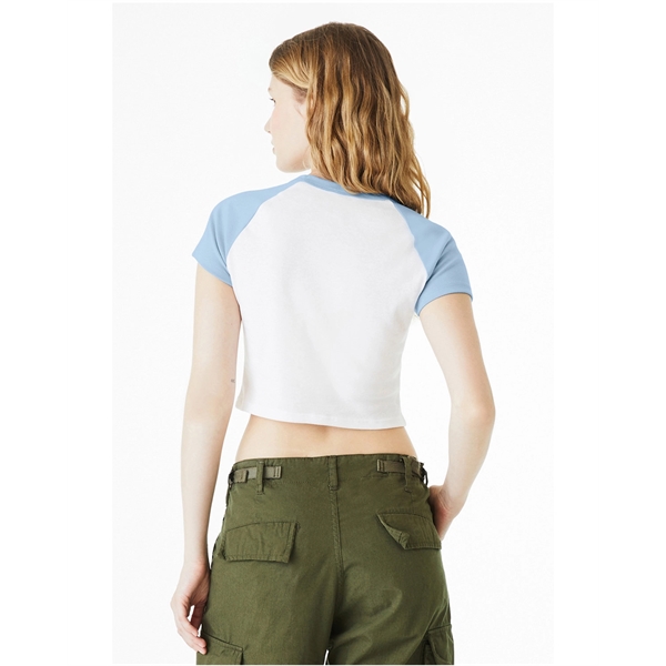 Bella + Canvas Ladies' Micro Ribbed Raglan Baby T-Shirt - Bella + Canvas Ladies' Micro Ribbed Raglan Baby T-Shirt - Image 2 of 58