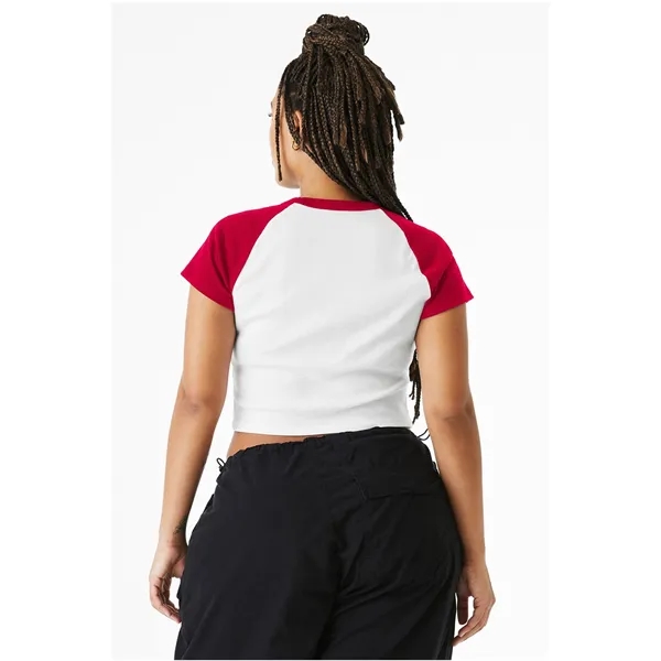 Bella + Canvas Ladies' Micro Ribbed Raglan Baby T-Shirt - Bella + Canvas Ladies' Micro Ribbed Raglan Baby T-Shirt - Image 5 of 58