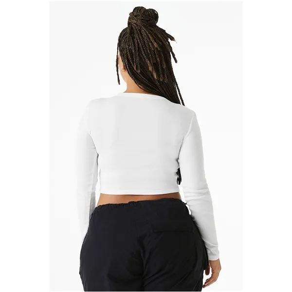 Bella + Canvas Ladies' Micro Ribbed Long Sleeve Baby T-Shirt - Bella + Canvas Ladies' Micro Ribbed Long Sleeve Baby T-Shirt - Image 7 of 39
