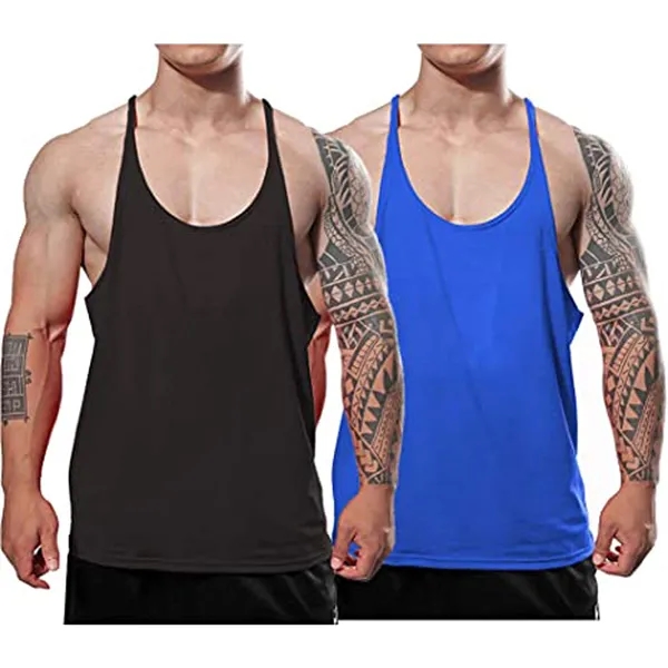 Men's Bodybuilding Stringer Tank Tops - Men's Bodybuilding Stringer Tank Tops - Image 1 of 5