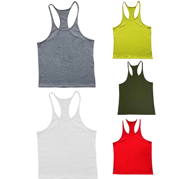 Men's Bodybuilding Stringer Tank Tops - Men's Bodybuilding Stringer Tank Tops - Image 5 of 5