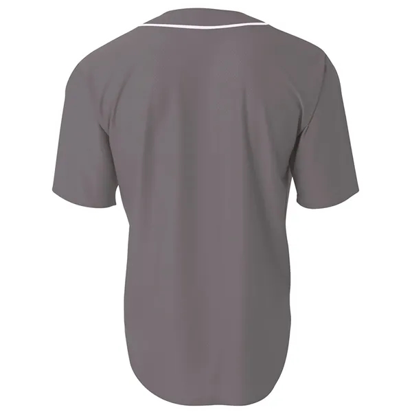 A4 Short Sleeve Full Button Baseball Top - A4 Short Sleeve Full Button Baseball Top - Image 26 of 68