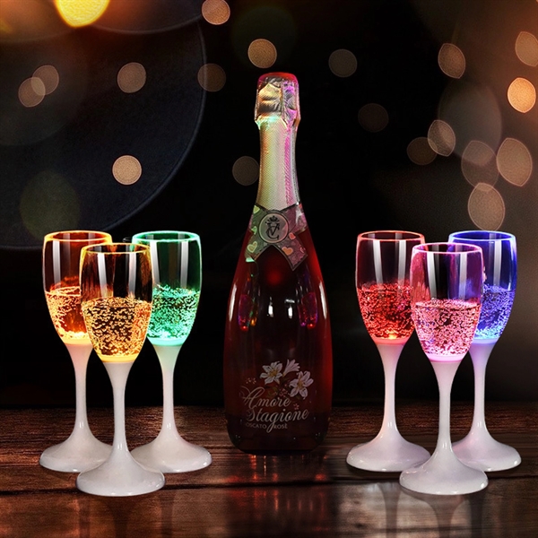 LED Wine Champagne Flute Glasses - LED Wine Champagne Flute Glasses - Image 0 of 5