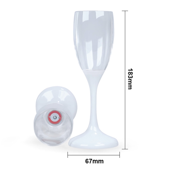 LED Wine Champagne Flute Glasses - LED Wine Champagne Flute Glasses - Image 3 of 5