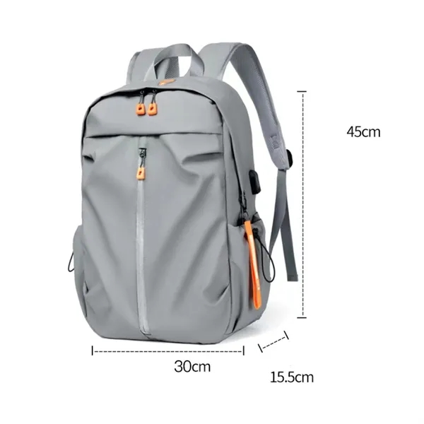 Reflective USB Waterproof Rucksack Backpack - Reflective USB Waterproof Rucksack Backpack - Image 1 of 2