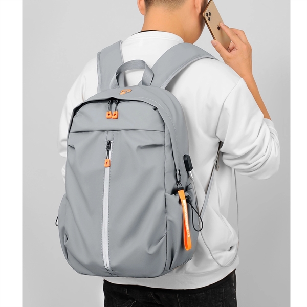 Reflective USB Waterproof Rucksack Backpack - Reflective USB Waterproof Rucksack Backpack - Image 2 of 2