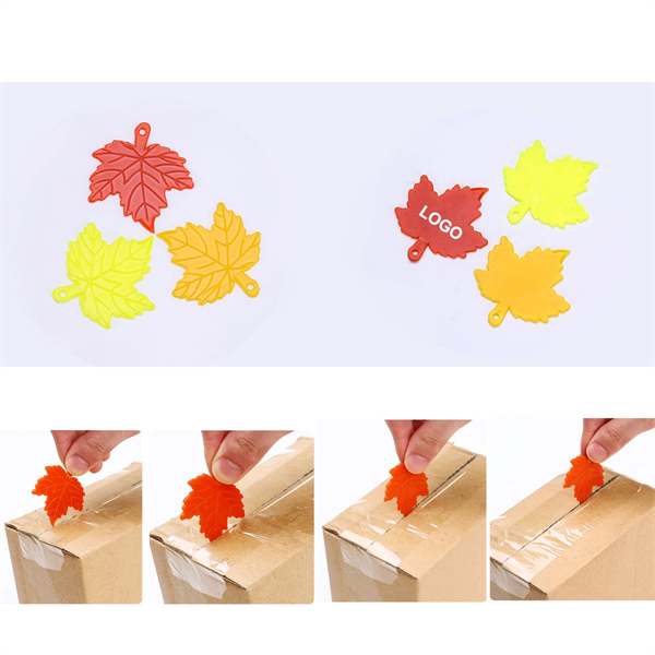 Plastic Maple Leaf Shaped Box Opener - Plastic Maple Leaf Shaped Box Opener - Image 0 of 1