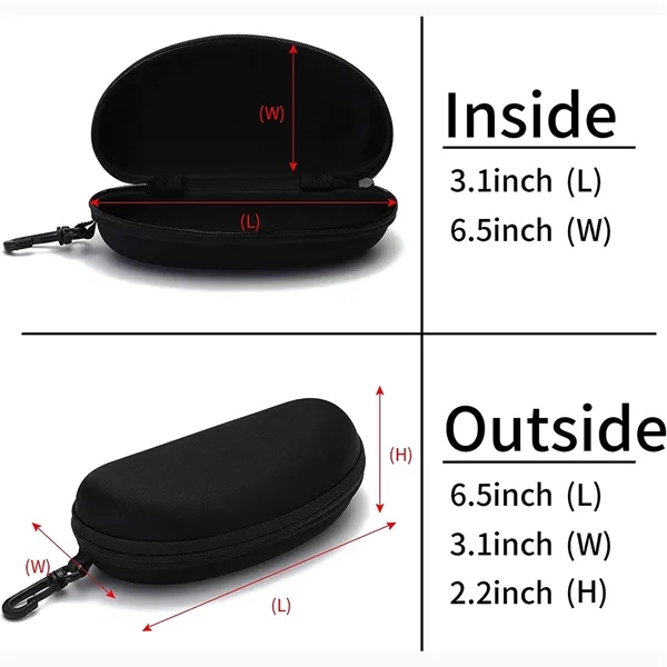 Portable Travel Zipper Eyeglasses Frame glasses Case - Portable Travel Zipper Eyeglasses Frame glasses Case - Image 2 of 3