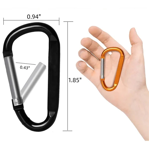 D Ring Shape Carabiner Hook Buckle - D Ring Shape Carabiner Hook Buckle - Image 1 of 2