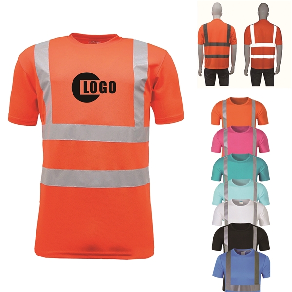 High Visibility Reflective Breathable T Shirt - High Visibility Reflective Breathable T Shirt - Image 0 of 2