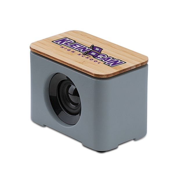 Tulare Eco-Friendly Cement & Bamboo Speaker and Wireless Cha - Tulare Eco-Friendly Cement & Bamboo Speaker and Wireless Cha - Image 1 of 7