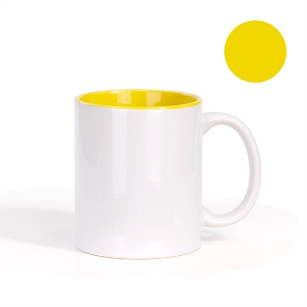 Two-Tone Full Color 11 oz Sublimation Ceramic Coffee Mug - Two-Tone Full Color 11 oz Sublimation Ceramic Coffee Mug - Image 5 of 12