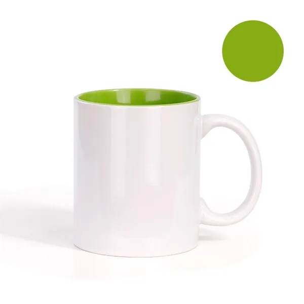 Two-Tone Full Color 11 oz Sublimation Ceramic Coffee Mug - Two-Tone Full Color 11 oz Sublimation Ceramic Coffee Mug - Image 8 of 12