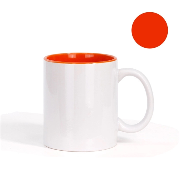 Two-Tone Full Color 11 oz Sublimation Ceramic Coffee Mug - Two-Tone Full Color 11 oz Sublimation Ceramic Coffee Mug - Image 9 of 12