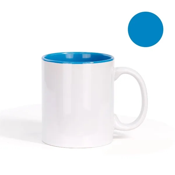 Two-Tone Full Color 11 oz Sublimation Ceramic Coffee Mug - Two-Tone Full Color 11 oz Sublimation Ceramic Coffee Mug - Image 10 of 12