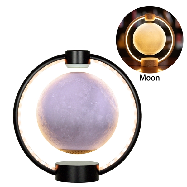 Levitating Moon Lamp With Speaker - Levitating Moon Lamp With Speaker - Image 1 of 4