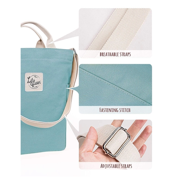 Women Canvas Tote Handbags - Women Canvas Tote Handbags - Image 5 of 5