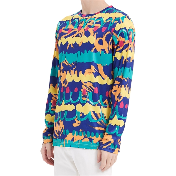 Unisex 180 GSM Spandex Milk Silk Long Sleeve T-Shirt - Unisex 180 GSM Spandex Milk Silk Long Sleeve T-Shirt - Image 2 of 5