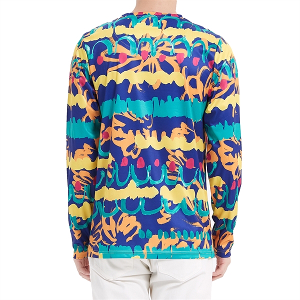 Unisex 180 GSM Spandex Milk Silk Long Sleeve T-Shirt - Unisex 180 GSM Spandex Milk Silk Long Sleeve T-Shirt - Image 3 of 5