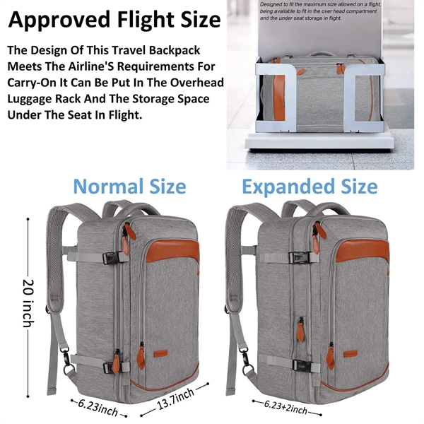 40L Airline Approved Travel Backpacks with 3 Packing Cubes - 40L Airline Approved Travel Backpacks with 3 Packing Cubes - Image 1 of 6