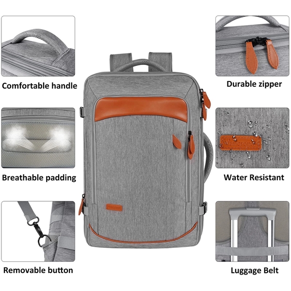 40L Airline Approved Travel Backpacks with 3 Packing Cubes - 40L Airline Approved Travel Backpacks with 3 Packing Cubes - Image 4 of 6