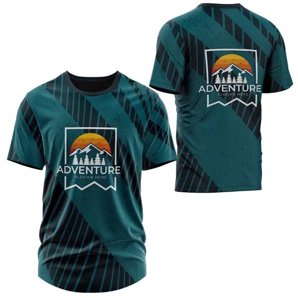 Unisex 150 GSM Short Hole Mesh Performance T-Shirt - Unisex 150 GSM Short Hole Mesh Performance T-Shirt - Image 2 of 3