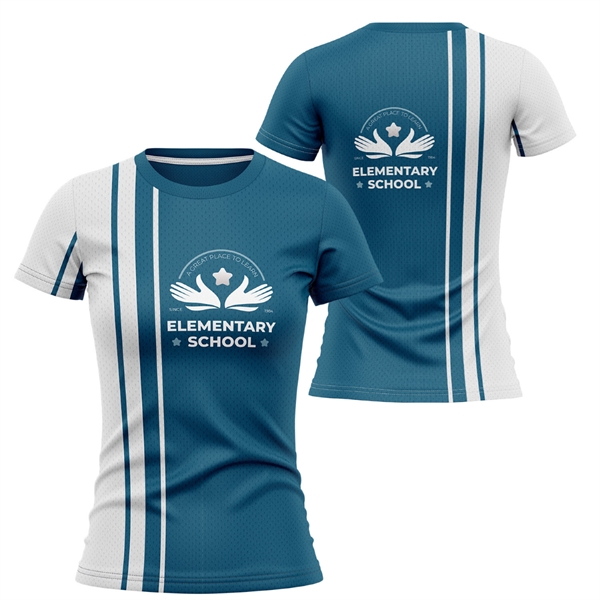 Women's 160GSM Birdseye Mesh Performance Short Sleeve TShirt - Women's 160GSM Birdseye Mesh Performance Short Sleeve TShirt - Image 3 of 3