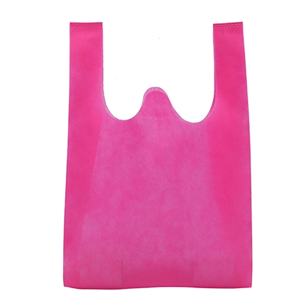 Reusable T-Shirt Style Non-Woven Tote Bag - Reusable T-Shirt Style Non-Woven Tote Bag - Image 2 of 8