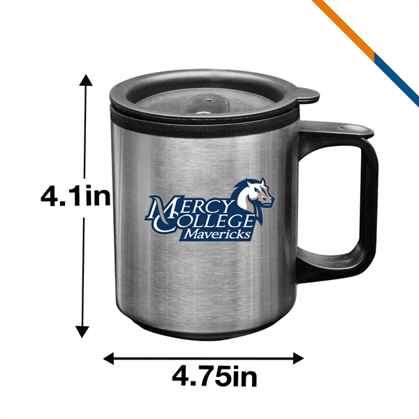 Multa Stainless Steel Travel Mug - 12 OZ. - Multa Stainless Steel Travel Mug - 12 OZ. - Image 2 of 3