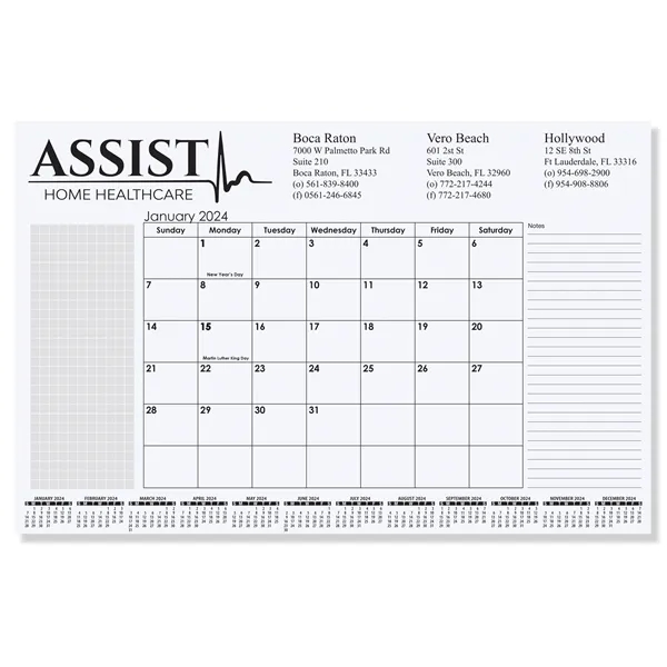 Small Calendar Desk Pad - Small Calendar Desk Pad - Image 0 of 1