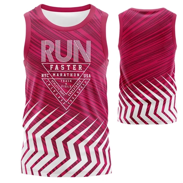 Unisex 160 GSM Brushed Milk Silk Sublimation Tank Top - Unisex 160 GSM Brushed Milk Silk Sublimation Tank Top - Image 2 of 3
