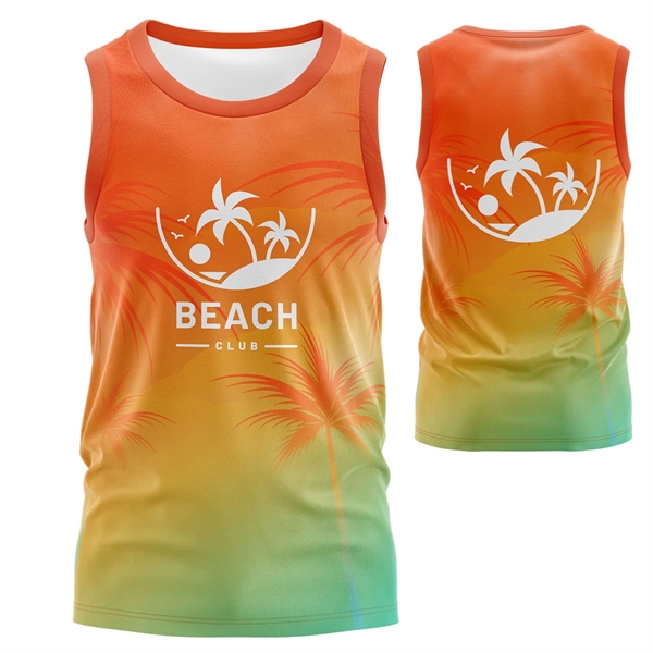 Unisex 160 GSM Brushed Milk Silk Sublimation Tank Top - Unisex 160 GSM Brushed Milk Silk Sublimation Tank Top - Image 3 of 3
