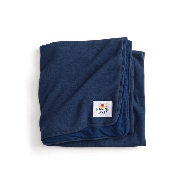Marine Layer - Custom Dyed Signature Lined Blanket - Marine Layer - Custom Dyed Signature Lined Blanket - Image 1 of 3