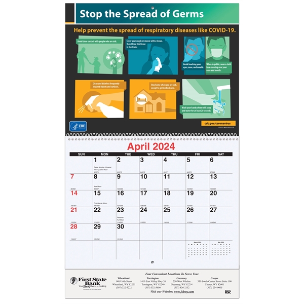 Safety Messages Wall Calendar - Safety Messages Wall Calendar - Image 0 of 1