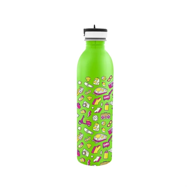 24 Oz. Full Color Stainless Steel Newcastle Bottle - 24 Oz. Full Color Stainless Steel Newcastle Bottle - Image 3 of 8