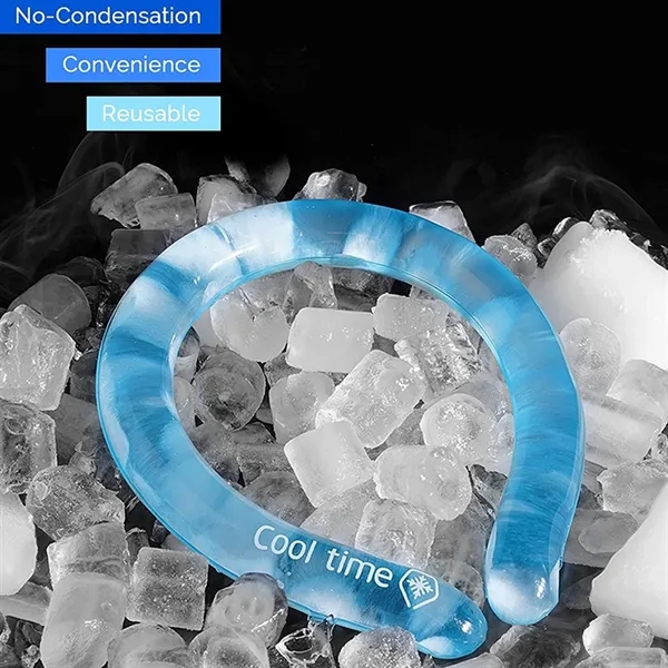 Reusable Wearable Neck Cooling Tube for Summer Outdoor - Reusable Wearable Neck Cooling Tube for Summer Outdoor - Image 1 of 5